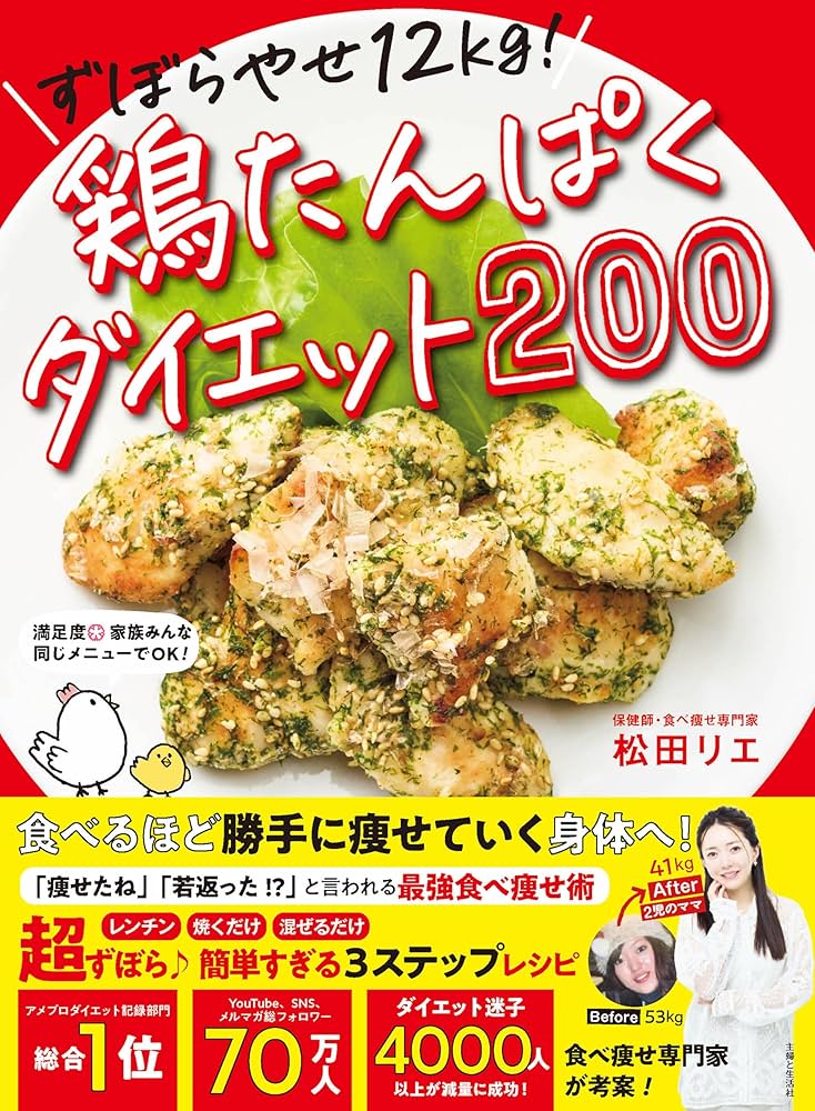 ずぼらやせ12kg！鶏たんぱくダイエット200 | 松田リエ |本 | 通販 | Amazon